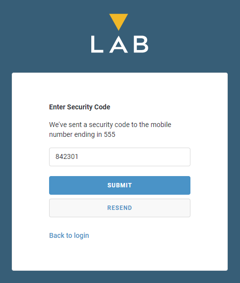 Logging in with Multi-Factor Authentication
